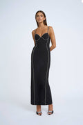 By Johnny Femmina Vestido tubo Diamond - Black Diamond