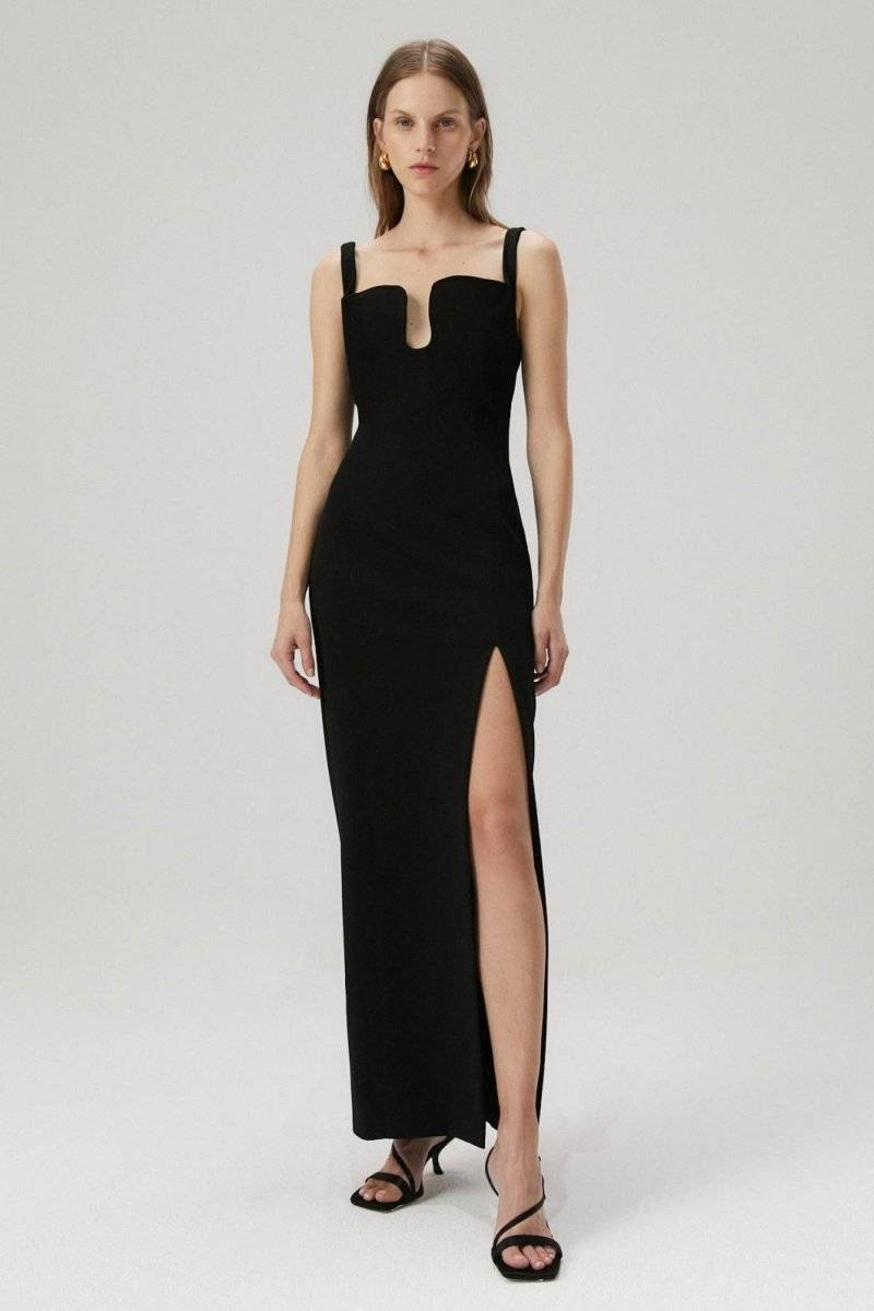 MISHA COLLECTION Misha Franka Gown - Black BELLA n' BEAR