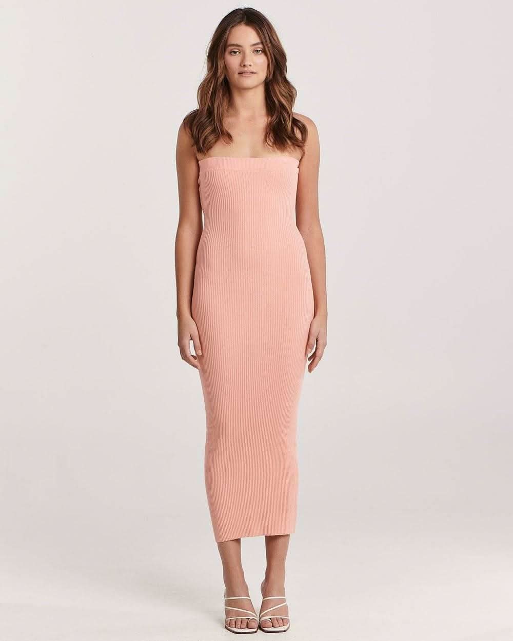 CHARLIE HOLIDAY Charlie Holiday Freya Midi Dress - Pink Punch BELLA n' BEAR