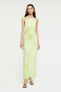 Thumbnail for GINIA Ginia Gaia Maxi Dress - Lime Swirl Print BELLA n' BEAR