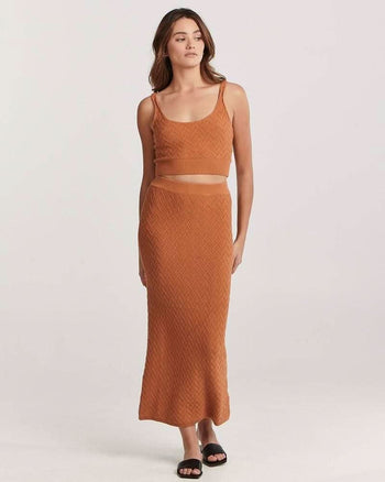 CHARLIE HOLIDAY Charlie Holiday Grace Midi Skirt - Sundial BELLA n' BEAR