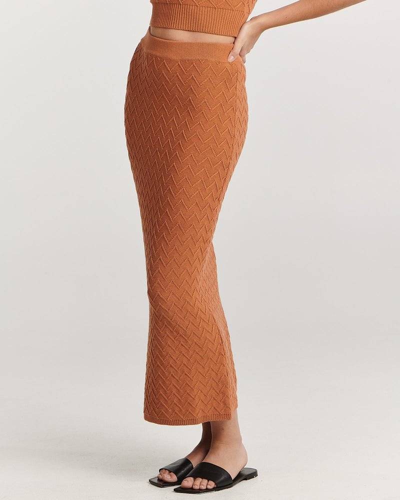 CHARLIE HOLIDAY Charlie Holiday Grace Midi Skirt - Sundial BELLA n' BEAR