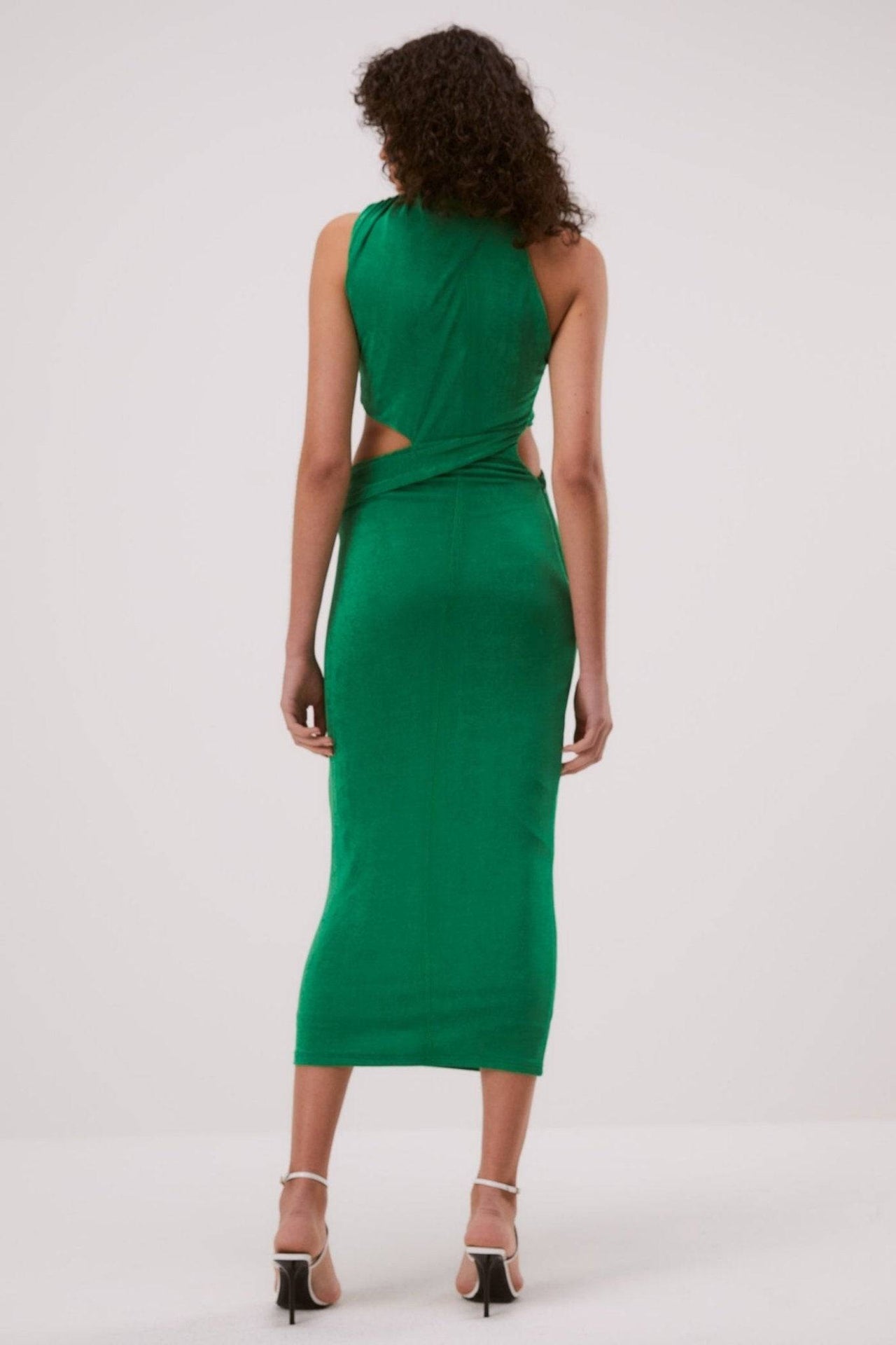 MISHA COLLECTION Misha Graciela Slinky Jersey Midi Dress - Island Green BELLA n' BEAR