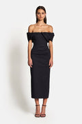 Hailey Off Shoulder Midi Dress