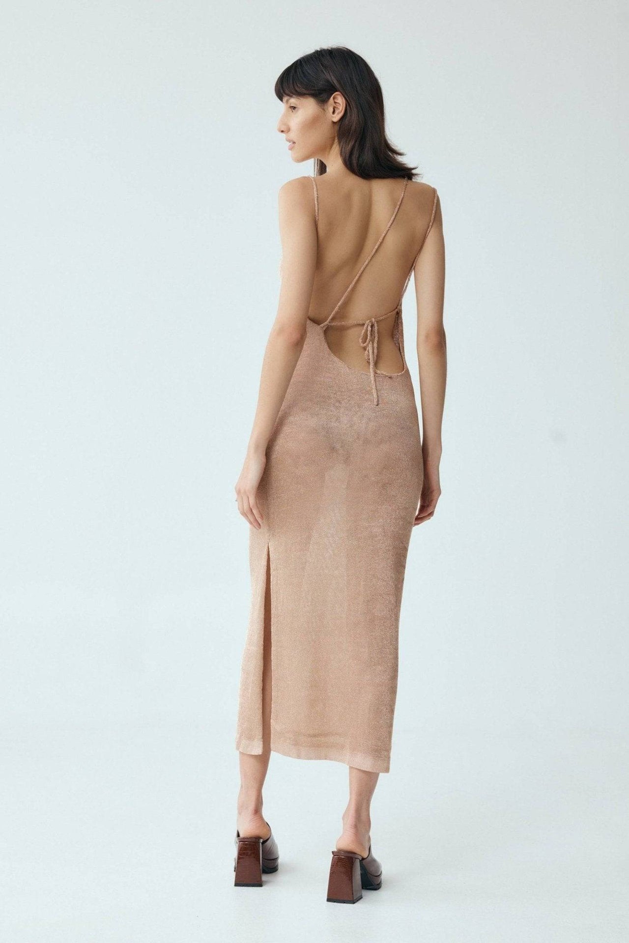 THIRD FORM Third Form Heavy Metal Knit Cowl Slip - Rose Gold BELLA n' BEAR