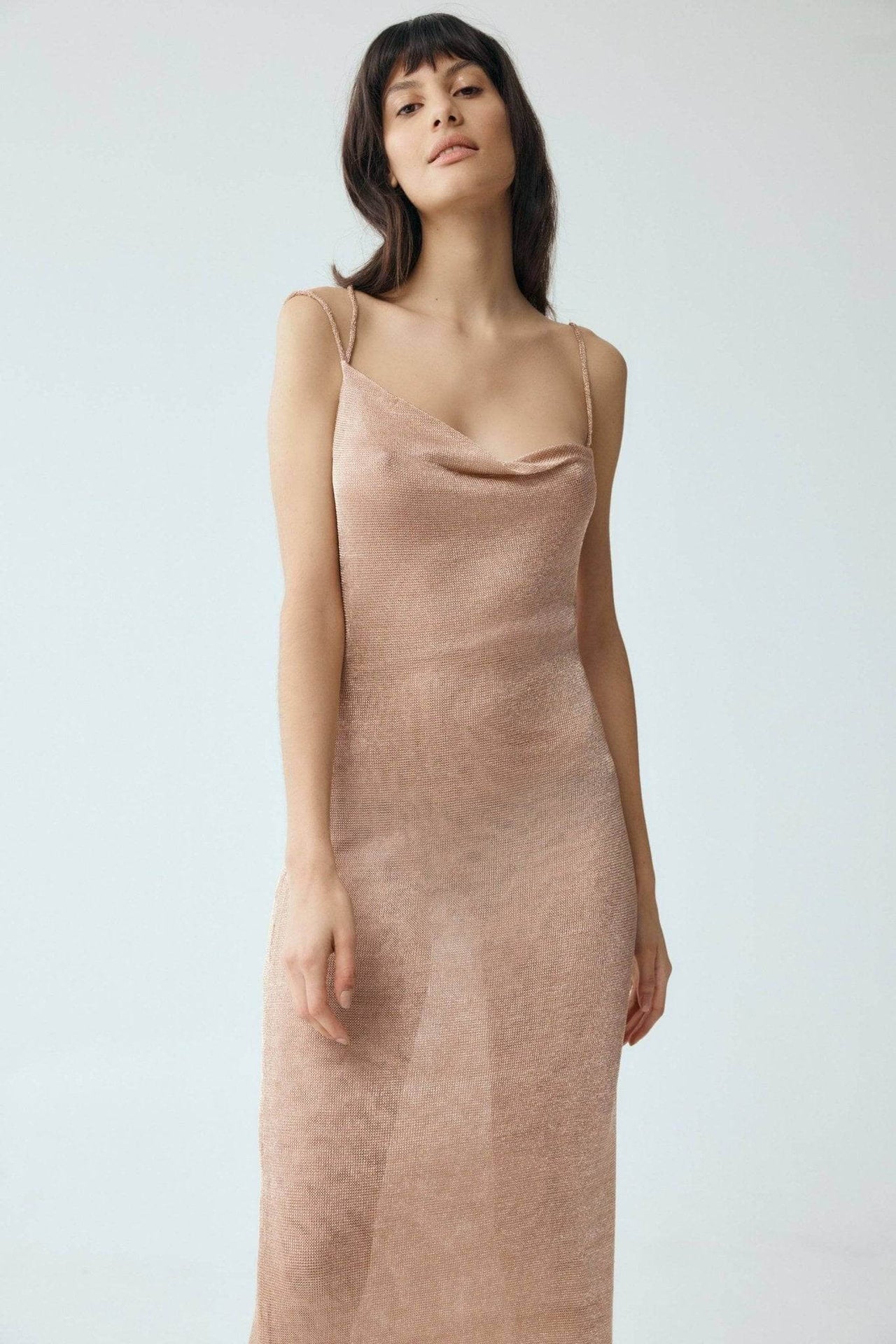 THIRD FORM Third Form Heavy Metal Knit Cowl Slip - Rose Gold BELLA n' BEAR