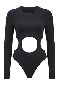 Thumbnail for MISHA COLLECTION Misha Ina Rib Ponte Bodysuit - Black BELLA n' BEAR