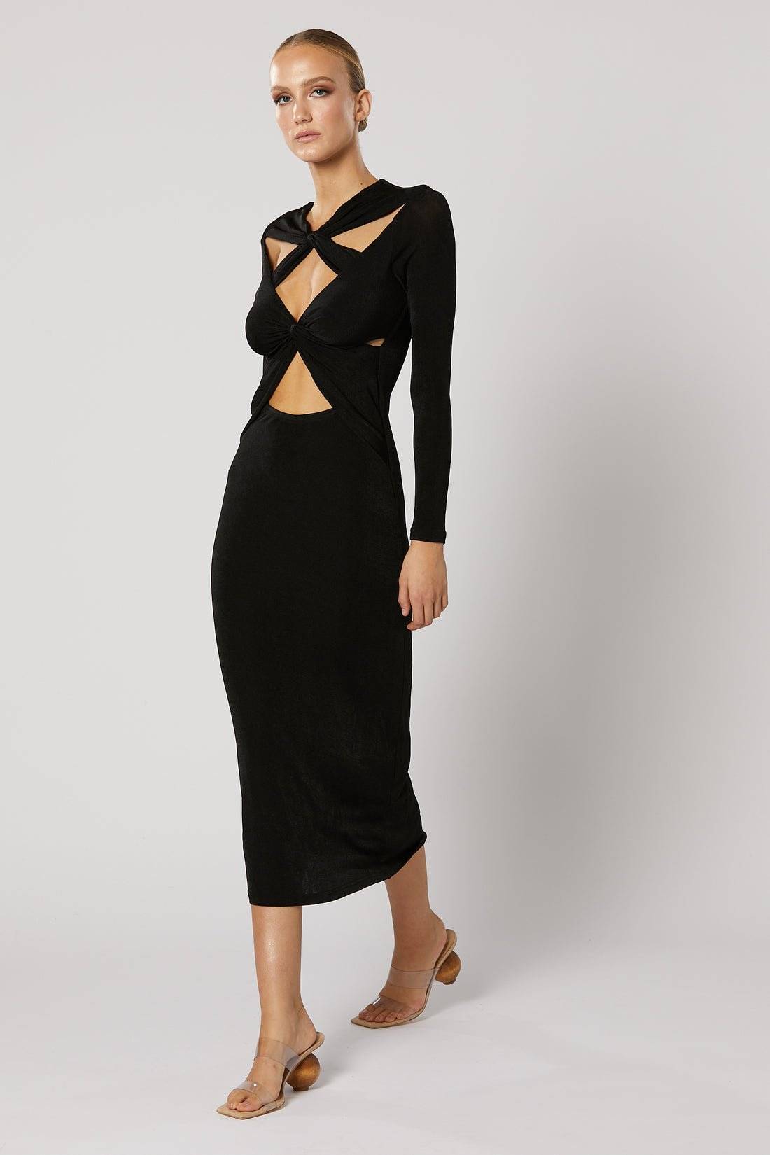 WINONA Winona Ithaca Cut Out Dress - Black BELLA n' BEAR