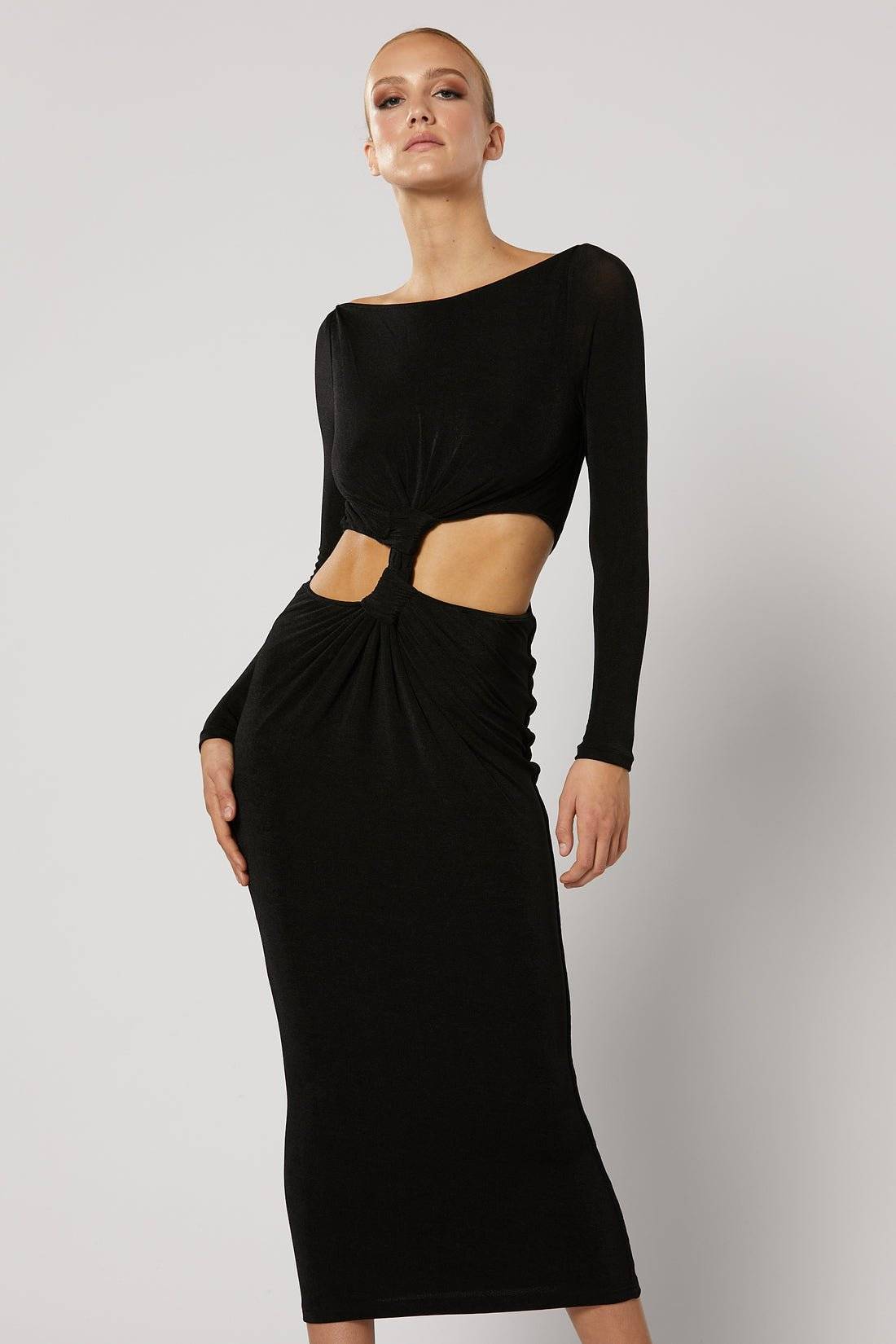 WINONA Winona Ithaca Knot Dress - Black BELLA n' BEAR