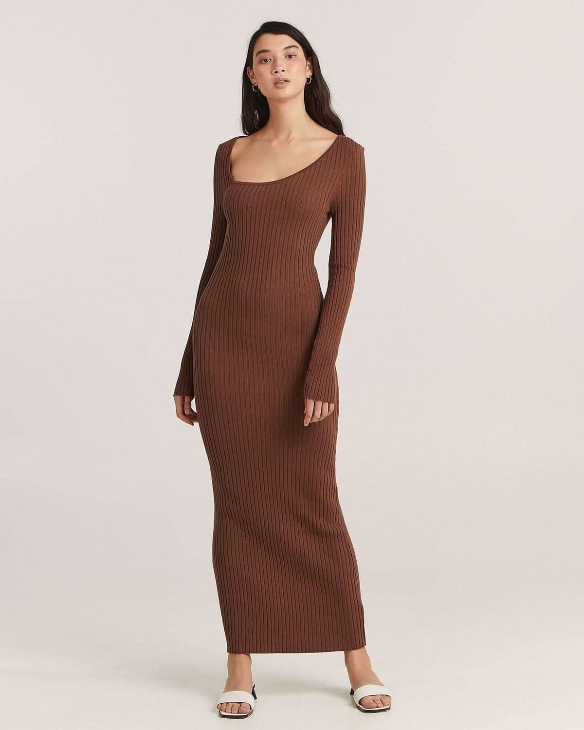 Laurette Midi Dress - Chocolate | Charlie Holiday BELLA n' BEAR Laurette Midi Dress - Chocolate | Charlie Holiday BELLA n' BEAR