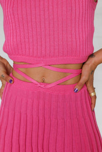 Thumbnail for ANDEAN Andean Loretta Mini Skirt - Flamingo Pink BELLA n' BEAR