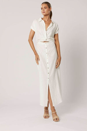 WINONA Winona Lulu Button Up Dress - White BELLA n' BEAR