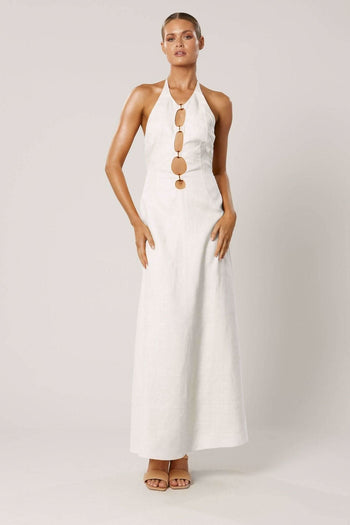 WINONA Winona Lulu Halter Dress - White BELLA n' BEAR