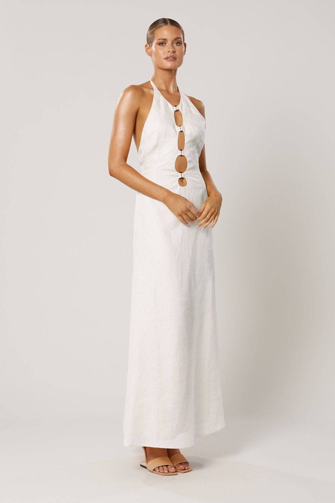 WINONA Winona Lulu Halter Dress - White BELLA n' BEAR