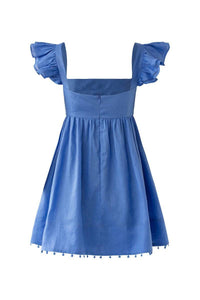 Thumbnail for SOFIA THE LABEL Sofia The Label Luna Babydoll Frill Mini Dress - Royal Blue BELLA n' BEAR