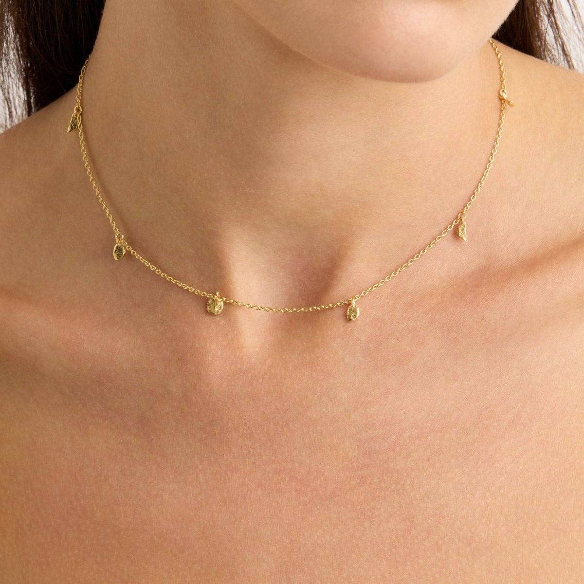 BY CHARLOTTE By Charlotte Lunar Phases Choker - 18k Gold Vermeil BELLA n' BEAR