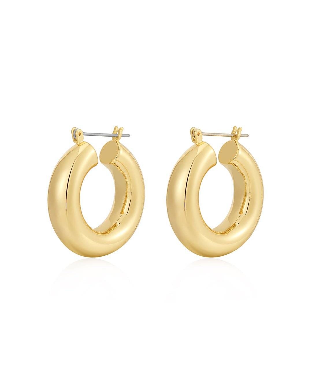 LUV AJ Luv Aj Malibu Tube Hoops - Gold BELLA n' BEAR