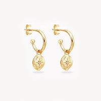 Thumbnail for North Star Gold Hoops-Earrings-BELLA n' BEAR