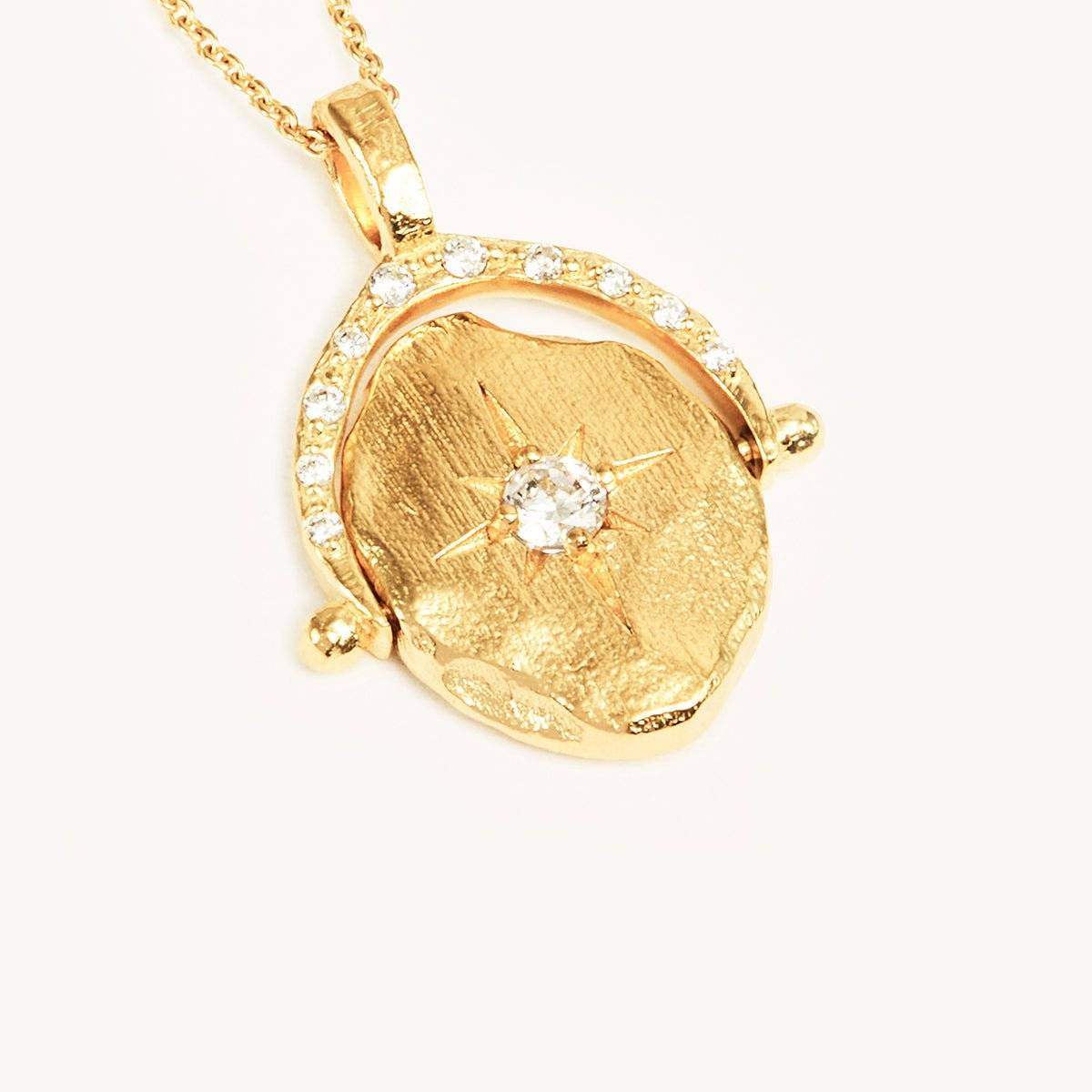 BY CHARLOTTE By Charlotte North Star Spinner Necklace - 18k Gold Vermeil BELLA n' BEAR