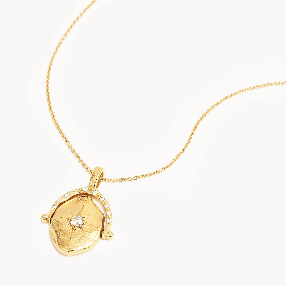 BY CHARLOTTE By Charlotte North Star Spinner Necklace - 18k Gold Vermeil BELLA n' BEAR