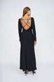 BY JOHNNY By Johnny Olivia Strap Back Full Length Dress - Black BELLA n' BEAR
