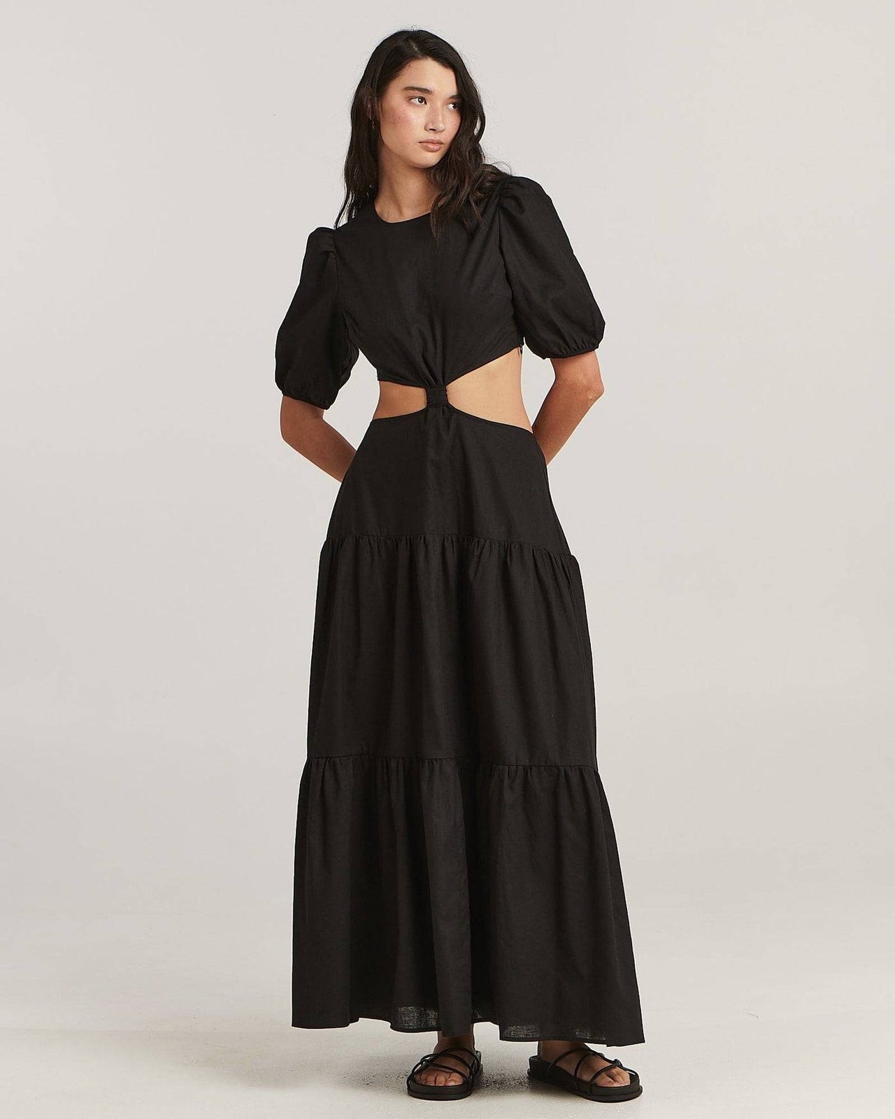 CHARLIE HOLIDAY Charlie Holiday Paige Maxi Dress - Black BELLA n' BEAR