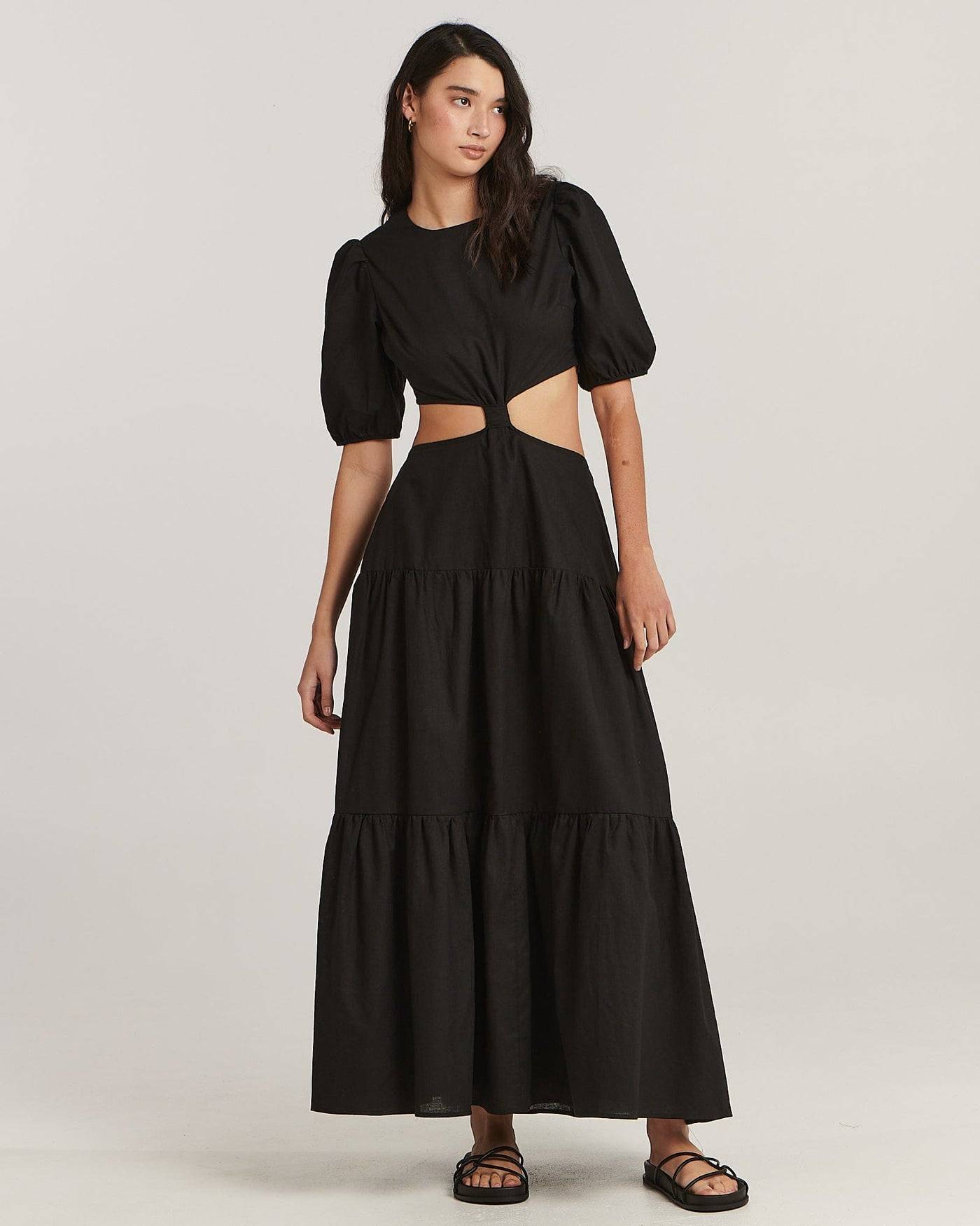 CHARLIE HOLIDAY Charlie Holiday Paige Maxi Dress - Black BELLA n' BEAR