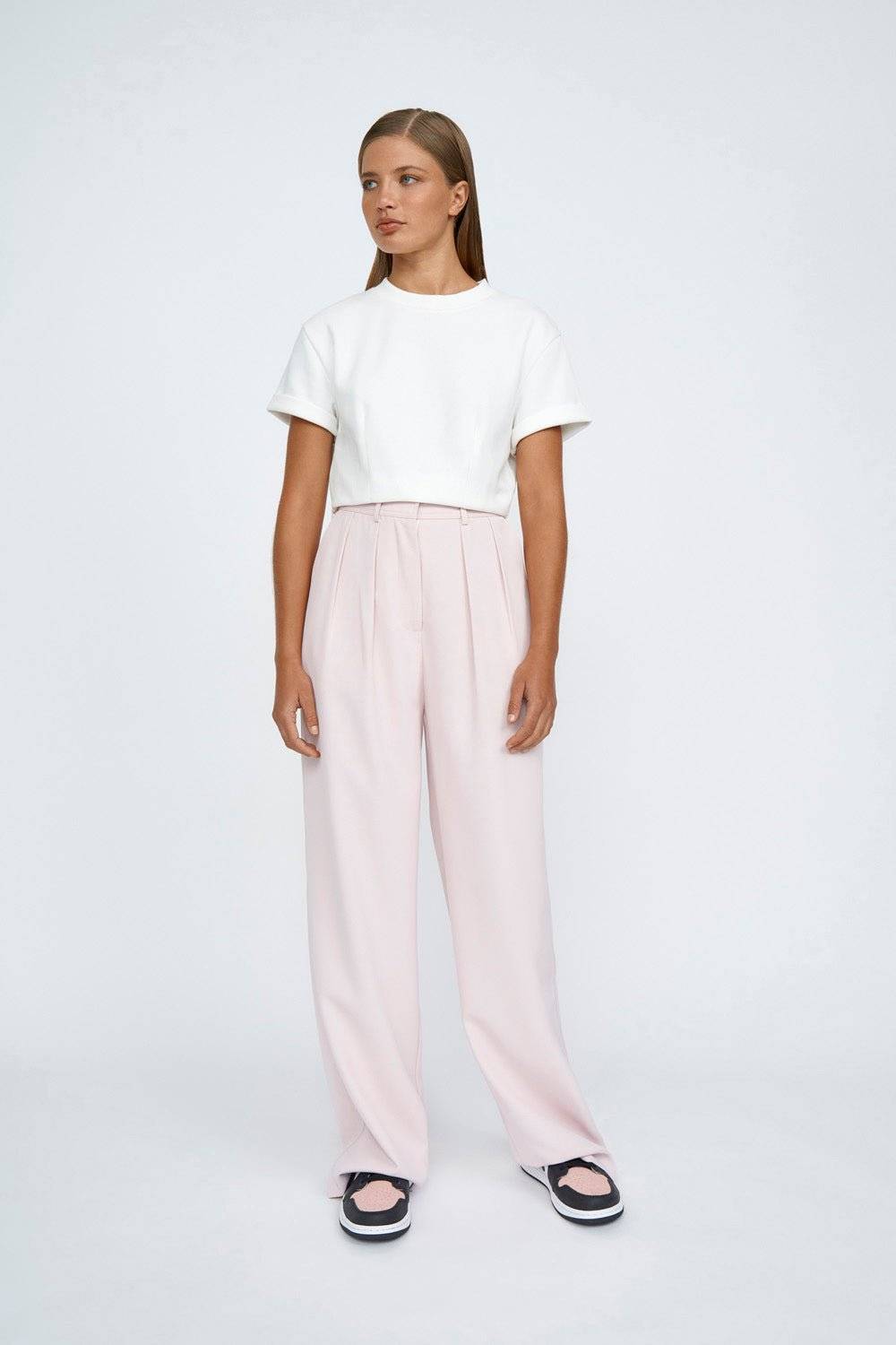 BY JOHNNY By Johnny Pleat Front Pant - Soft Pink BELLA n' BEAR