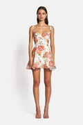 Sofia Le Label Posy Cut Out Mini-Robe-Sunset Floral