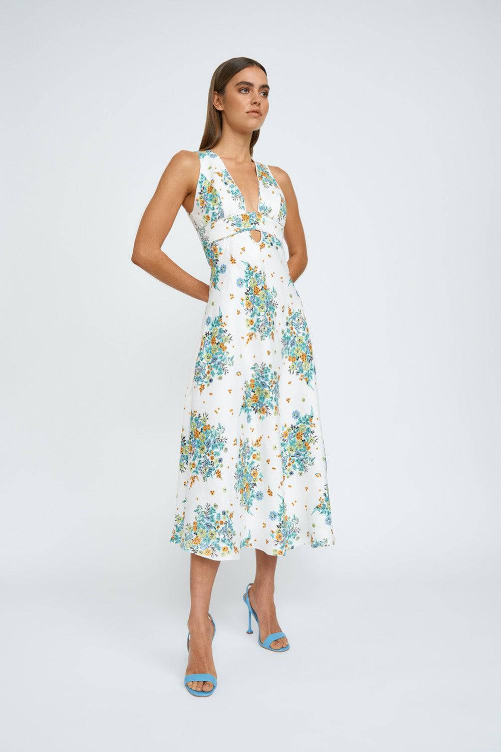 BY JOHNNY By Johnny Roma Floral Midi Dress - Roma Floral BELLA n' BEAR