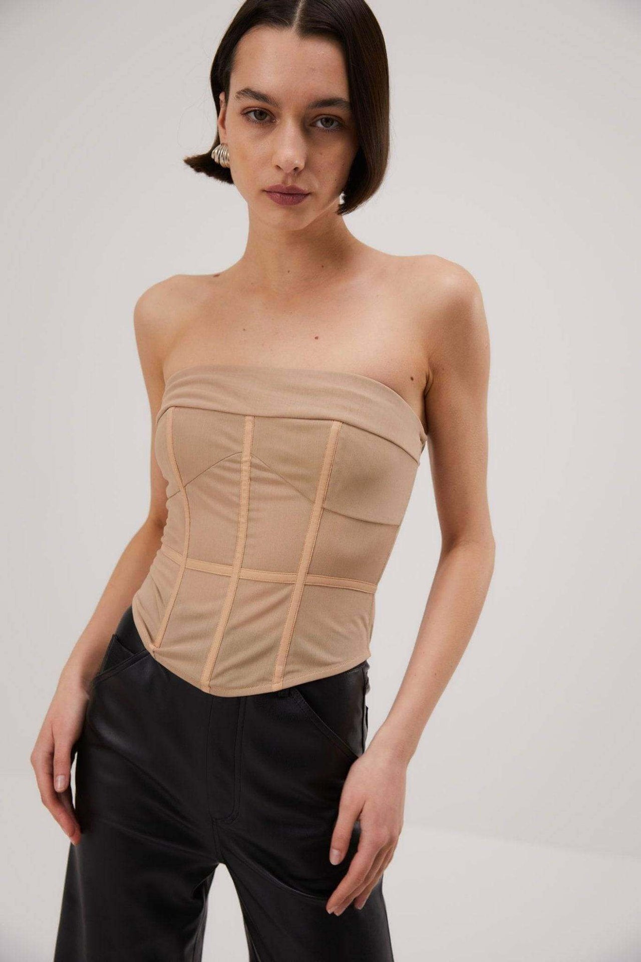 MISHA COLLECTION Misha Rumi Mesh Bustier - Nude BELLA n' BEAR