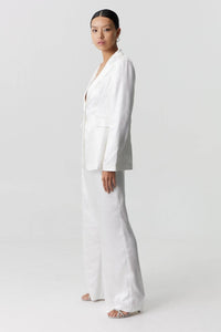 Thumbnail for THIRD FORM Third Form Satin Flare Trouser - Powder White, Wave BELLA n' BEAR