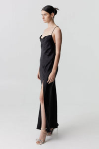 Thumbnail for THIRD FORM Third Form Satin Split Slip Maxi Dress - Black, Wave, Olive BELLA n' BEAR