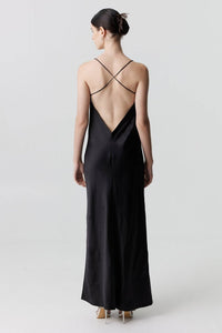 Thumbnail for THIRD FORM Third Form Satin Split Slip Maxi Dress - Black, Wave, Olive BELLA n' BEAR