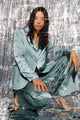 THIRD FORM Third Form Satin Tailored Blazer - Powder White, Wave BELLA n' BEAR