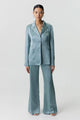 THIRD FORM Third Form Satin Tailored Blazer - Powder White, Wave BELLA n' BEAR