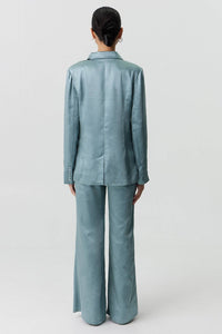 Thumbnail for THIRD FORM Third Form Satin Tailored Blazer - Powder White, Wave BELLA n' BEAR