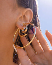 Thumbnail for LUV AJ Luv Aj Shell Beach Earrings - Gold BELLA n' BEAR