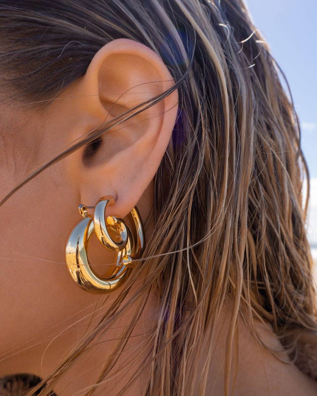 LUV AJ Luv Aj Shell Beach Earrings - Gold BELLA n' BEAR