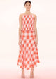 APARTMENT CLOTHING Apartment Clothing Sia Midi Skirt - Pink Red Gingham BELLA n' BEAR