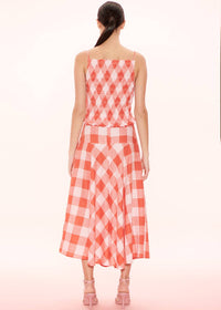 Thumbnail for APARTMENT CLOTHING Apartment Clothing Sia Midi Skirt - Pink Red Gingham BELLA n' BEAR