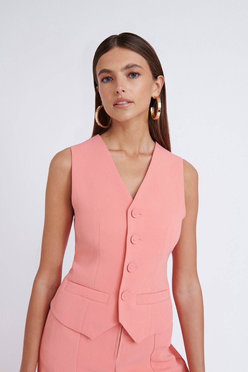 BY JOHNNY By Johnny Stevie Waistcoat - Shell Pink BELLA n' BEAR