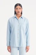 Chemise Denim Tessa Denim Nobody-Bleu Glacière