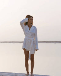 Thumbnail for BARE BY CHARLIE HOLIDAY Bare By Charlie Holiday The Blazer Dress - Oyster BELLA n' BEAR