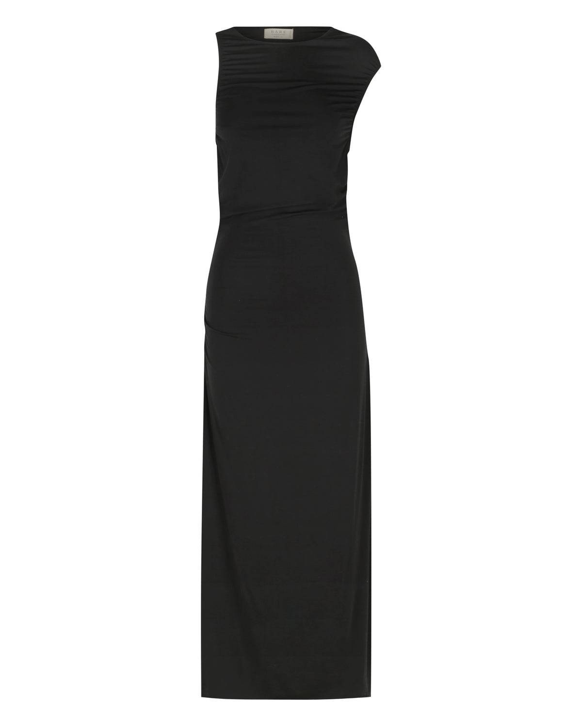 BARE BY CHARLIE HOLIDAY Bare By Charlie Holiday The Fitted Midi Dress - Black BELLA n' BEAR