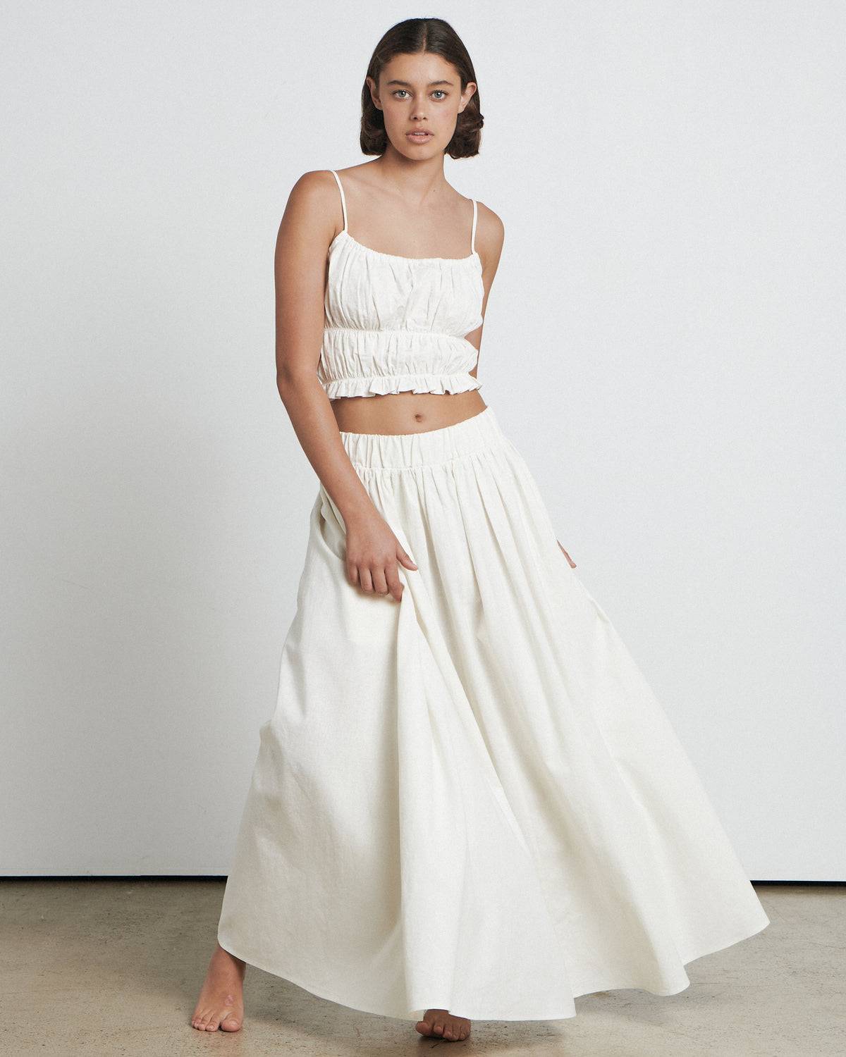 BARE BY CHARLIE HOLIDAY Bare by Charlie Holiday The Midi Skirt - Coconut Milk BELLA n' BEAR