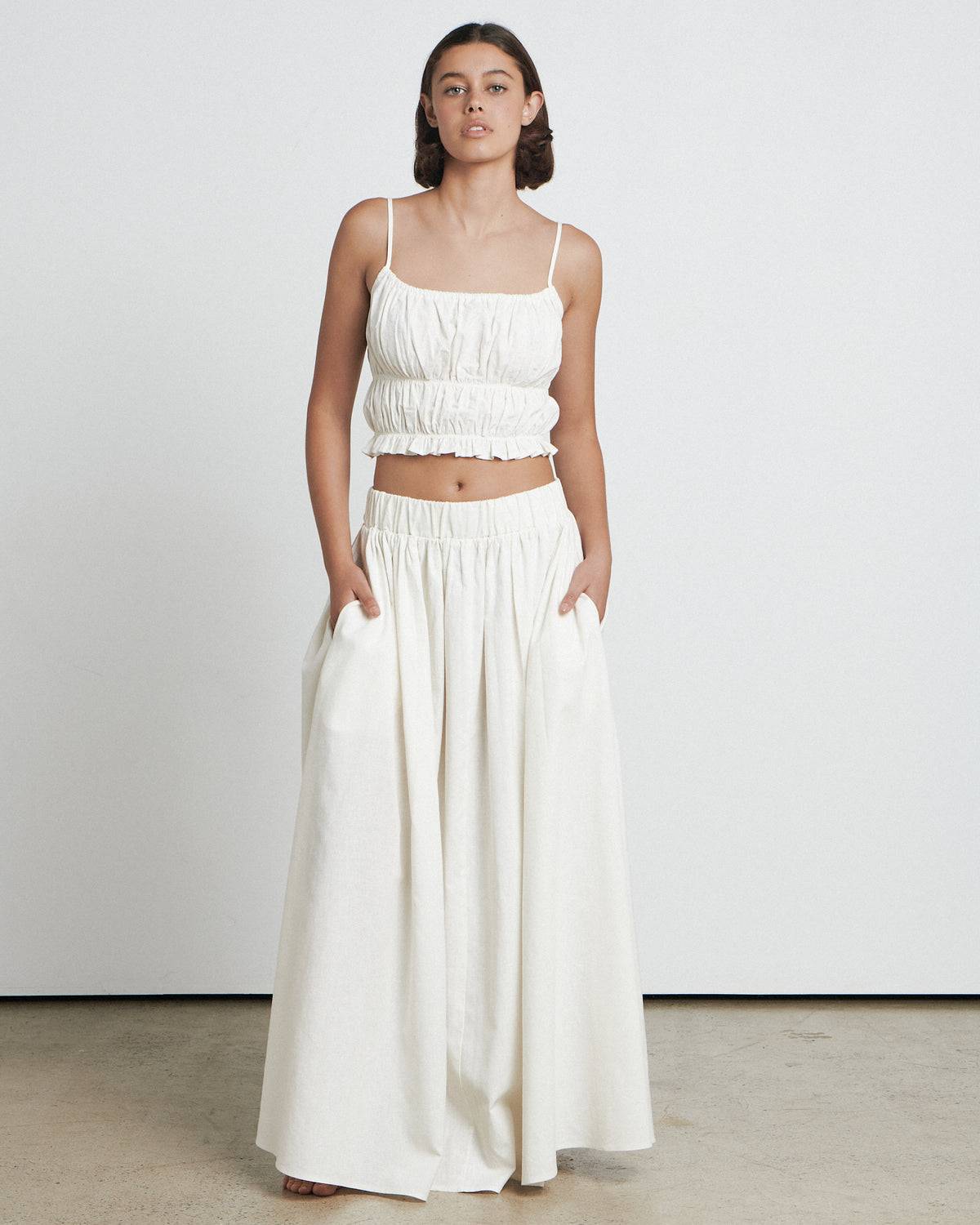 BARE BY CHARLIE HOLIDAY Bare by Charlie Holiday The Midi Skirt - Coconut Milk BELLA n' BEAR