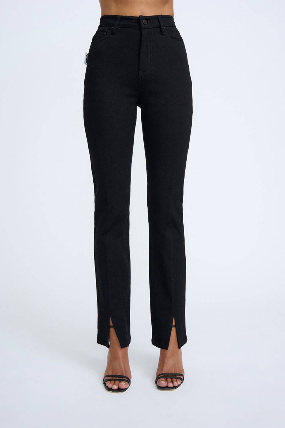 BY JOHNNY By Johnny Twist Split Skinny Jean - Black BELLA n' BEAR