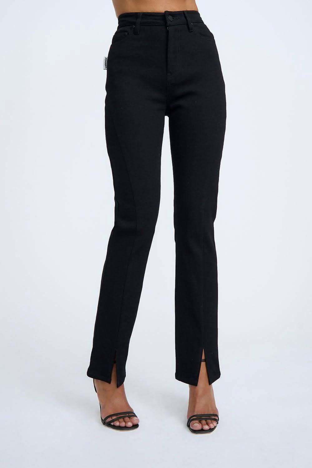 BY JOHNNY By Johnny Twist Split Skinny Jean - Black BELLA n' BEAR