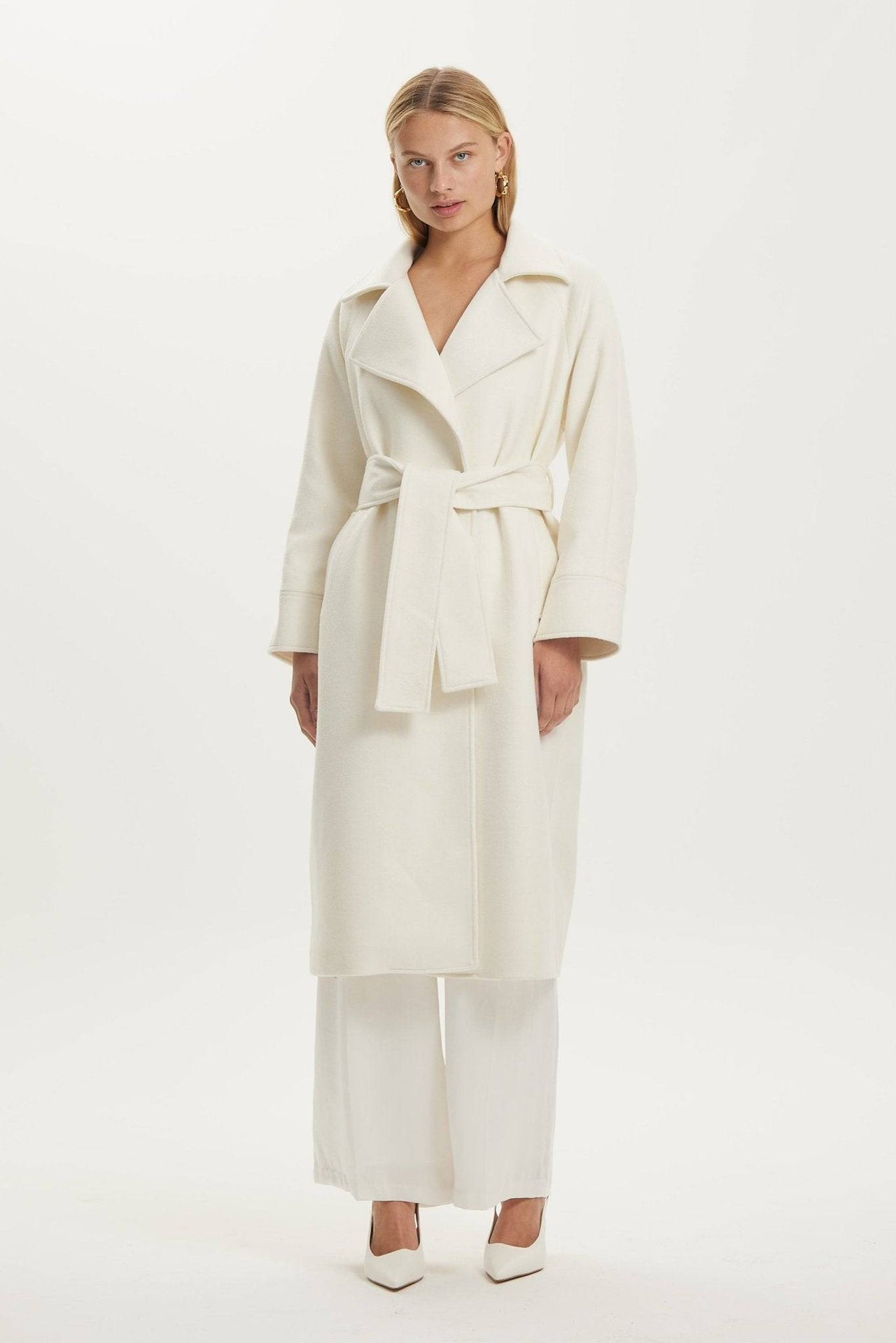 THIRD FORM Third Form Uncover Woolen Trench Coat - Cream BELLA n' BEAR